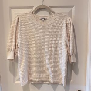 Madewell Ivory Knit Top